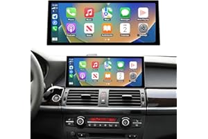 Road Top Ekran CarPlay, 12,3-calowe radio samochodowe stereo dla BMW X5/X6 serii E70/E71 z systemem CIC (2009-2014 rok), radio samochodowe z wąską ramką dla CarPlay/Android Auto/MirrorLink