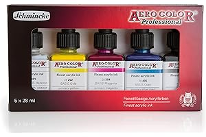 Schmincke AeroColor - 81702 Set 5 couleurs x 28 ml