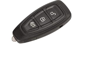 PHONILLICO Schlüsselgehäuse für Ford Focus, C-Max, Fiesta, Kuga, S-Max, Mondeo, B-Max, Ecosport, Galaxy, Kunststoff, 3 Tasten