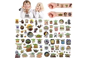Temporary Tattoo for Kids-Tomicy 4 Sheets Temporary Tattoos Cartoon Tattoo Stickers Waterproof Temporary Tattoo Birthday Party Favors Gift for Kids Boys Girls