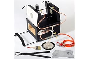 DEVIL-FORGE Forge à Gaz Propane DFPROFK2 avec 2 Portes 2 Brûleurs DFC (360.000 BTU), système d'économie de gaz, Double insulation, Pour Couteliers, Maréchaux-Ferrants et Forgerons, PREMIUM