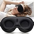 Umisleep Sleep Mask, Women Men 2024 3D Weighted Eye Mask Blocking Lights Sleeping Mask, Relieve Stress, Headache Eye Cover Adjustable Strap,120g Blindfold for Travel/Nap/All Night Sleeping