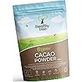 Organic Raw Cacao Powder by TheHealthyTree Company for Yoghurt, Smoothies & Baking - High in Protein, Magnesium, Fibre and Po