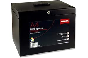 Premier Stationery A4 Concept Metal Filing System - Black