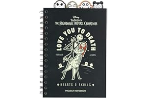 Grupo Erik Libreta con separadores Disney Pesadilla antes de Navidad - Cuaderno A5 punteado | Cuaderno apuntes : Libreta a5 anillas : Tapa blanda 160 págs