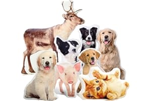 Ferocity Spersonalizowana poduszka 3D zwierzę domowe pies kot poduszka prezent ze zdjęciem i tekstem nadruk obraz prezent na każdą okazję (z wypełnieniem) poduszka 3D zwierzę Twój rozmiar [091]