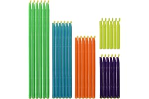 Catime 30 PCS Stick Chip Bag Clips, Air-Tight & Leak-Proof Food Bag Clips, 5 Sizes (9/12.5/18.5/22.5/28.5cm), Manual Operation, Plastic, Yellow