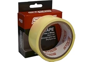 STAN'S NO TUBES Stan's NoTubes - Tubeless Rim Tape, Lightweight, Highly Adhesive for MTB, Road and Gravel Wheels, Yellow, 10 Yards