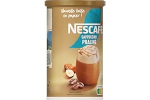 NESCAFE Nescafé Cappuccino Praline - Café Soluble - Boîte de 279g (L'emballage peut varier)