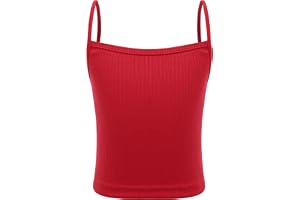 Runhomal Barn flicka crop top spaghetti topp dans linne linne linne sport yoga remmar sommar 8–14 år