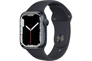 Apple Watch Series 7 (GPS, 41mm) - Midnight Aluminium Case with Midnight Sport Band (Renewed)