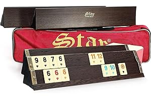 VD VATAN SINCE 1975 Original Premium Rummy, Türkische Okey Spiel, Rummy, Romee aus Schwere Holz (Braun)