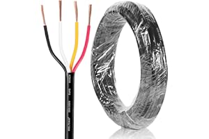 SPARKMOTO Cable de 4 Hilos para Remolque 5M,Cable de 4 núcleos Enchufe de Remolque,Cable Luces Remolque 4 Polos 12V 24V 48V 80V,Cable eléctrico para vehículo 4 x 0,75 mm²