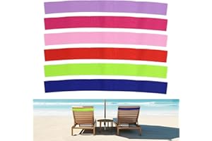 GodtKowty 6 Pack Towel Bands for Cruise Beach Sun Lounger Pool Chairs, Extra Durable Stretchable Towel Clips, No Snapping, Essential Accessories for Cruise Ship & Beach