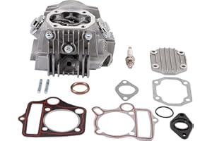 WOOSTAR Complete Cylinder Head Replacement for 4 Stroke Chinese 110cc Engine ATV Go Kart Dirt Bike