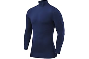 PowerLayer Kompressionsshirt für Herren – Herren-Kompressionsshirt Langarm für Fußball Laufen Sport