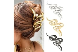 XFSRG 3 Pezzi Mollette Capelli Donna con Perle Ondulate Pinza Capelli Metallo Adatta per Acconciature Raccolte Sulla Nuca
