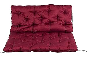 Meerweh Palettenkissen mit Rückenlehne Auflage für Europalette, rot, 120 x 140 x 10 cm, 74090