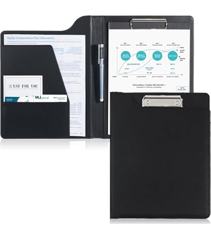 Porte-documents Professionnel A4 En Cuir Avec Fermeture Magnétique - Organiseur Avec Poches Cartes - 6