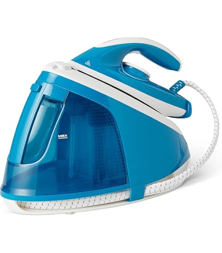Ferro Da Stiro A Caldaia Singer Professionale, Serbatoio 1.2L, Vapore Regolabile, Piastra In Acciaio - Blu E Bianco