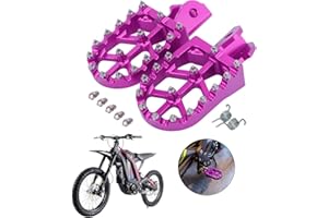 ANXIN Dirt Bike Foot Pegs Motorcycle Footpegs Foot Pedals Rests CNC for Sur Ron Light Bee S/X Segway X260 X160 CRF150F 2003-2019 CRF230F 2003-2019 Pit Bike Purple