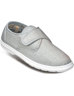 wide fit canvas shoes mens