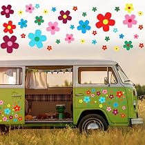 81 Autocollants Marguerite En Vinyle Pour Voiture, Moto, Ordinateur – Décoration Extérieure Et Intérieure - 7