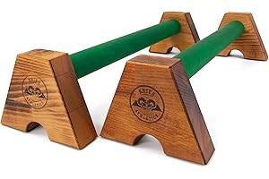 ‎ARIES ATHLETICS Aries Athletics Midletts Liegestützgriffe aus Holz mit extra langen Griffen für Calisthenics/Yoga/Krafttraining – Handmade in Germany – Nachhaltige Push Up Liegestütz Griffe