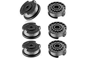 CHIHOLEN - Bobina de alambre para corte de borde compatible con F016800569/F16800385, apto para Bosch Art 23 SL/26 SL, EasyGrassCut 23/26/18/18-230/18-260/18-26,Ø1,65 mm 4,9 m (6 bobina)