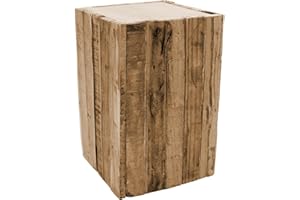 Spetebo Tabouret design carré en bois - 30 x 20 cm - Table d'appoint pour fleurs