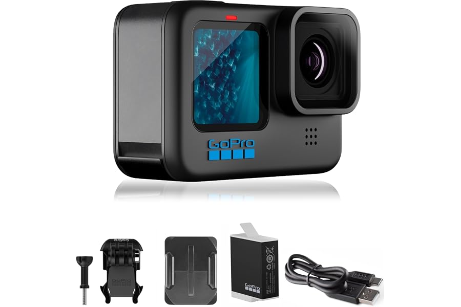 GoPro HERO11 Black - E-Commerce Packaging - Wasserdichte Action-Kamera mit 5,3K60 Ultra HD Video, 27MP Fotos, 1/1,9 Zoll
