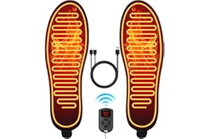 MOTEOZA Solette riscaldanti piedi con Batteria 2600mAh, Solette Termiche Invernali, Solette Calde per Uomo e Donna Indoor e Outdoor (S: 37-41)