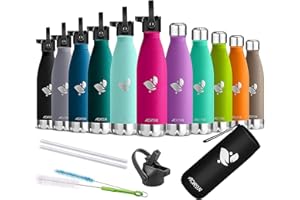 ‎AORIN AORIN Vakuum-Isolierte Trinkflasche - 500ml - Wasserflasche BPA-Frei,24 H Kühlen & 12 H Warmhalten, Ideale Thermosflasche für Kinder, Schule, Sport, Outdoor, Fahrrad, Fitness