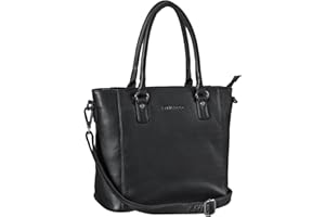 STILORD 'Abigail' torebka biurowa damska skórzana shopper vintage torba na ramiê torba biznesowa elegancka do MacBooków 13,3' torba do pracy prawdziwa skóra, Kolor:czarny