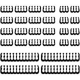 Chstarina 24 Pcs Peigne à câble 24-pin x 4, 8-pin x 12, 6-pin x 8 pour câbles de 2,5 à 3 mm Noir