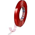 Tesa 4965 - Double-Sided Tape with High Cut Resistance and Resistance to High and Low Temperatures, Top-Grade Acrylic Adhesive, Transparent (15 mm x 50 m)