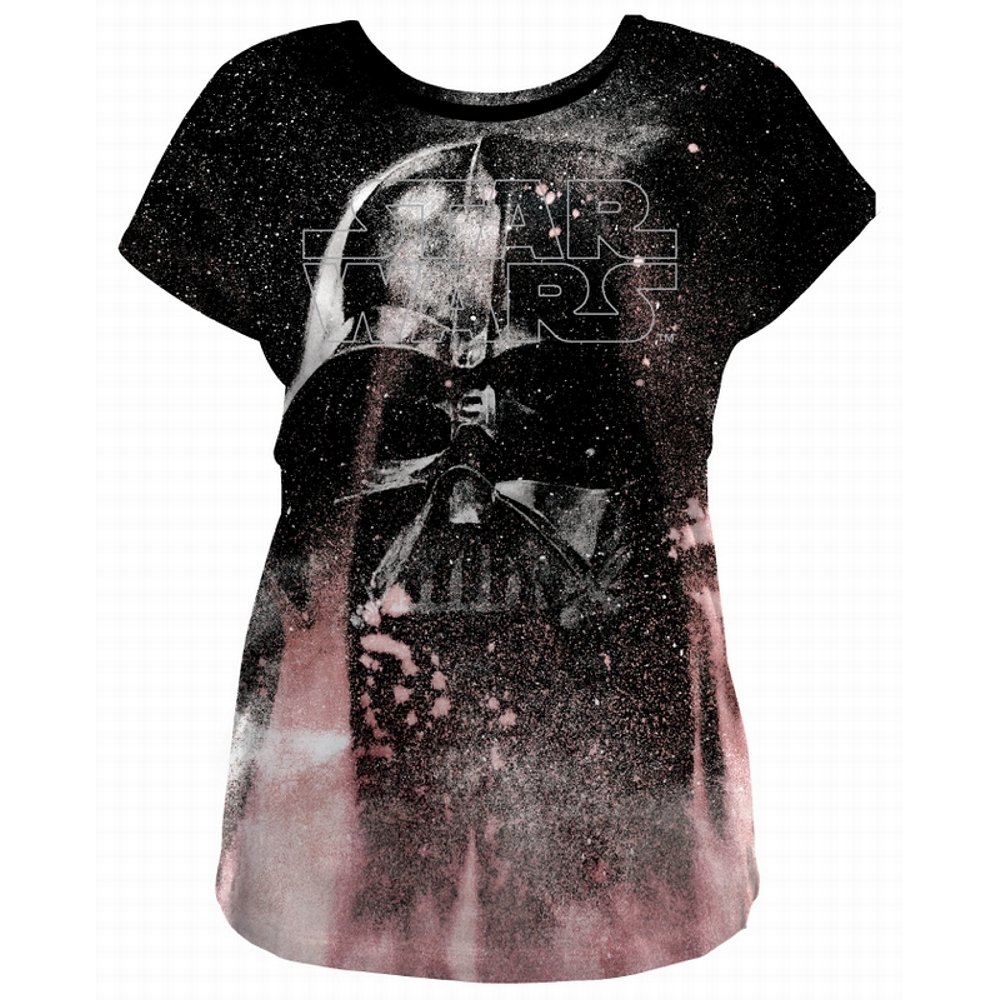 Star-Wars-Premium-Oversize-Damen-T-Shirt-Vader-Flame-Multicolor-S-L-L