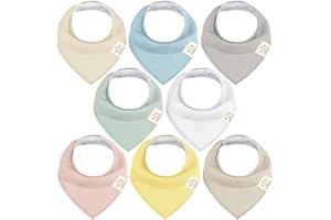 KeaBabies Bavoirs bandanas pour bébés -Bavoirs bandanas pour garçons et filles - Bavoirs bandanas ultra absorbants - Bavoirs pour bébé qui fait ses dents
