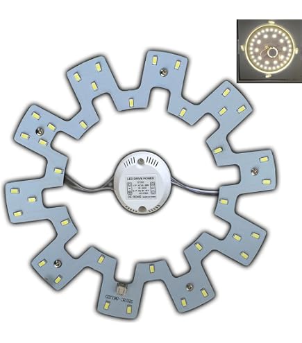 2x LED Ringmodul Zum Umrüsten | 36W, Ø 23 Cm, 6000K, Nicht Dimmbar – Mit Magneten Für Einfache Montage