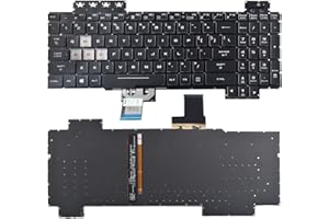 SUNMALL Replacement Keyboard Compatible with Asus TUF Gaming FX505 FX505DD FX505DV FX505DU FX505DY FX505GD FX505GE FX505GM FX505GT TUF705DD TUF705DT TUF705DUFX86 Serie RGB Backlight