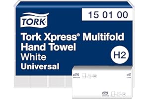 ‎TORK Tork Xpress Multifold-Handtücher Weiß H2, Universal-Qualität, kosteneffizient, 21 × 230 Tücher, 150100