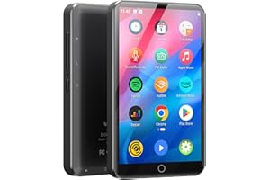 MECHEN MP3 Player with Bluetooth and WiFi，4" Touch Screen Music Player Android 9.0 MTK 8 Core，MP4 Player with Spotify，Audible，Deezer，Amazon Music，Google Play，Downloadable APP (8 Core-Grey)