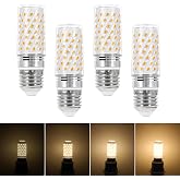 E27 Dimmable LED Corn Bulbs, Warm White Light 3000K 10W 1000LM | Replaces 100W Halogen, for AC 230V Chandelier (Pack of 4)