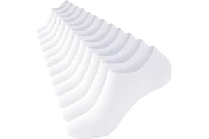 Niofind No Show Trainer Socks Mens Womens Invisible Footies Men Ladies Low Cut Cotton Multipack Breathable Summer Casual Liner Ankle Socks with Non-Slip Silicone 6 Pairs