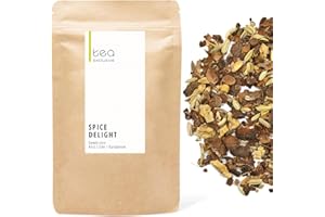 ‎TEA EXCLUSIVE tea exclusive - Spice Delight | koffeinfreie würzige Chai Tee Mischung ohne Aromazusätze | Gewürztee lose | 125g