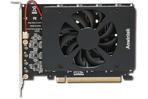 GAEIRT M.2 PCIE Adapter, PCIE X16 TO M.2 NVME with Cooling Fan 4 PORT High Performance High Speed 4x32Gbps for M.2 PCIe SSD, for Computer Desktop PC