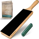 BeaverCraft Leather Sharpening Kit for Knives &ndash; Leather Strap with Polishing Paste &ndash; LS1P1 Double-Sided Seating Kit, Knife Sh