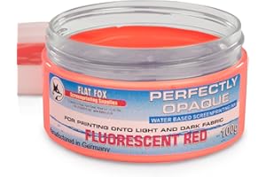 Flat Fox Tinta opaca a base de agua, 100 g (rojo fluorescente)