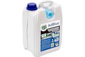 Motorkit Additivo AdBlue in tanica da 5 Litri con Cannula. per Motori Diesel con Tecnologia SCR. Riduce Le emissioni di NOx e soddisfa i requisiti Euro IV, V e VI