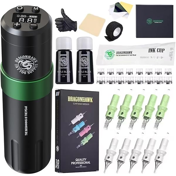 Dragonhawk X20 Pro Professional Wireless Tattoo Machine Pen